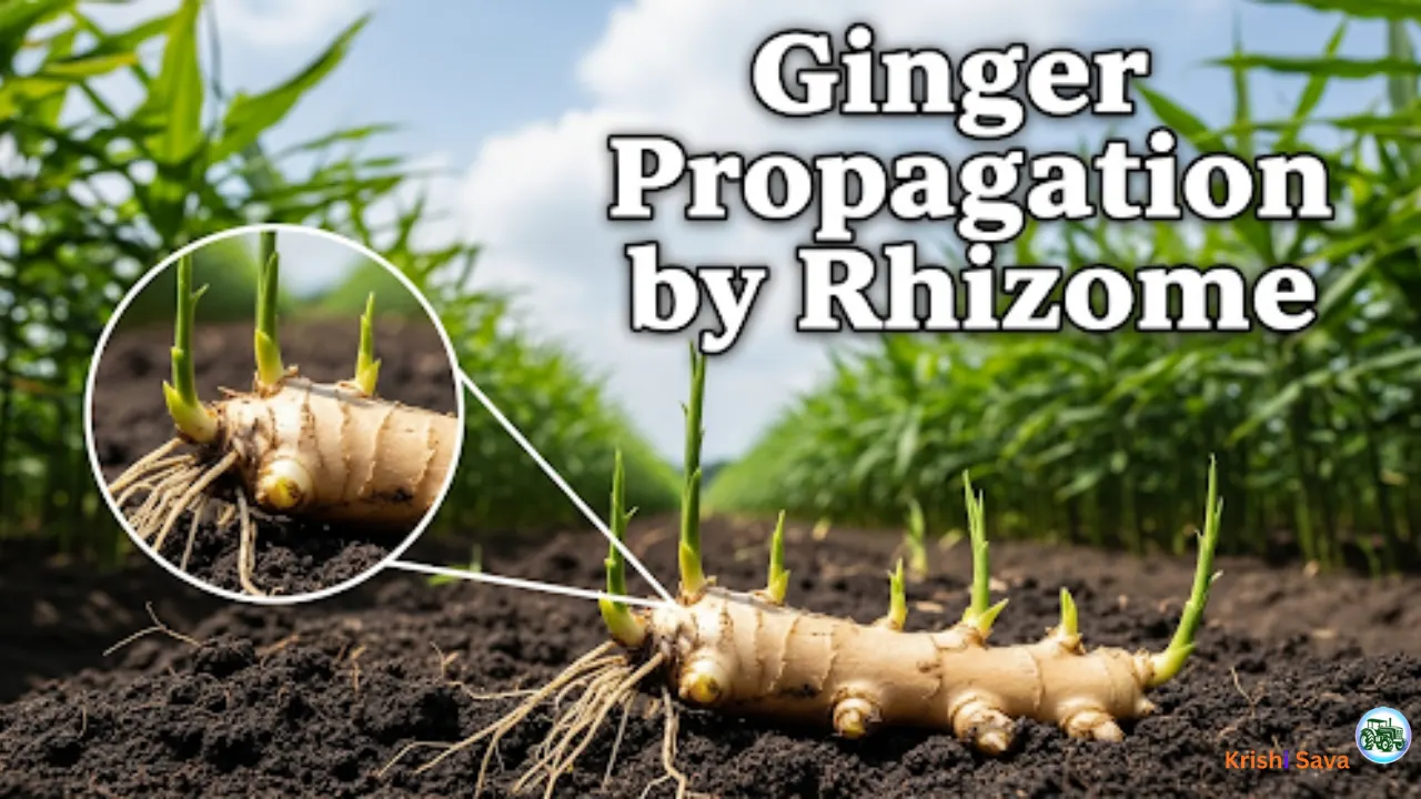 Vegetative Propagation In Ginger Is Carried Out By Means Of