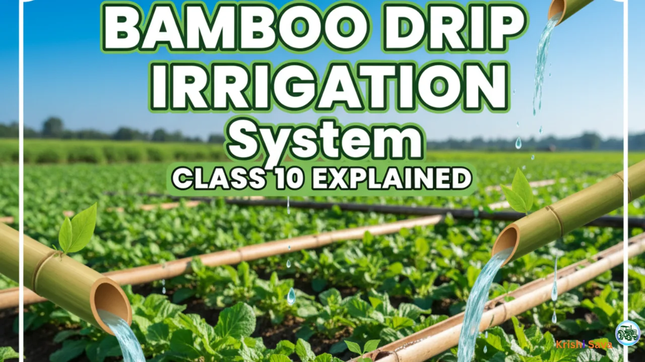 Explain Bamboo Drip Irrigation System Class 10